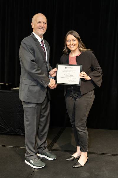 Dr. Jeffrey Potteiger (left) and Sydney Spotts (right)